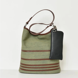 Leather Zip Glasses Pouch with Lanyard